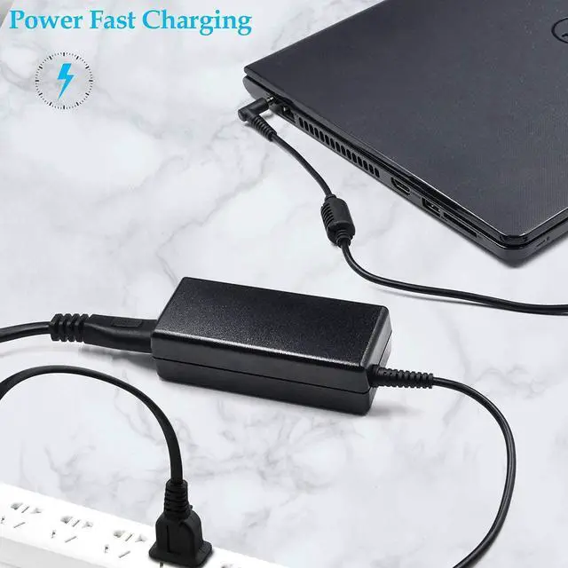 Alt view image 7 of 7 - 19.5V 2.31A 45W Ac Adapter Laptop Charger for HP Pavilion 11 13 15 X360 M3 elitebook Folio 1040 G1 G2 G3 touchsmart 11 13 15 15-f009wm 15-f024wm Spectre ultrabook 13 Stream 13 11 14 Series Power Cord