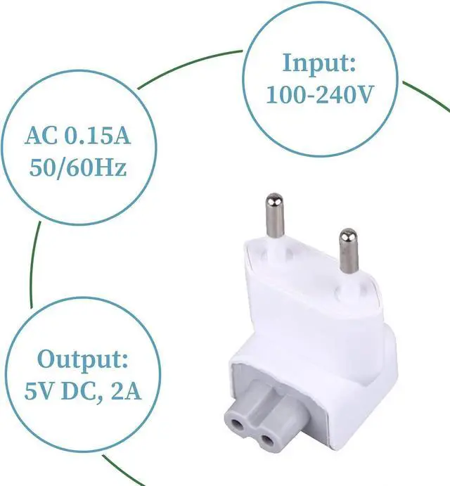Alt view image 3 of 7 - Interchange AC Adapter Power Plug - Apple Compatible Adapters for iBook MacBook Pro Replacement L-Tip Connector Fast Charger for Cable Mac Book Battery Power Supply Laptop Accessories