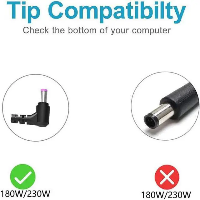 Alt view image 2 of 6 - 230W AC Charger Fit for Acer Predator Helios 300 PH315-53-72XD PH315-53-781R PH315-53-7426 PH315-54 Triton 500 PT515-52 PT515-52-71K5 52-73L3 52-77P9 ConceptD 7 CC715-71 CC715-91P Laptop Power Adapter
