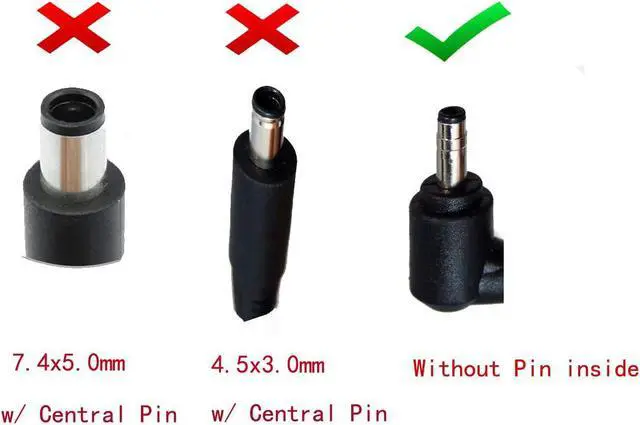 Alt view image 2 of 3 - UpBright 19.5V 3.42A 65W AC/DC Adapter Compatible with Dell Inspiron 20 Model 3043 W13B W13B001 Vostro 5470 3010 5460 5470 14 5439 i3043-750BLK All in One Desktop PC Power Supply Cord Charger (no PIN)
