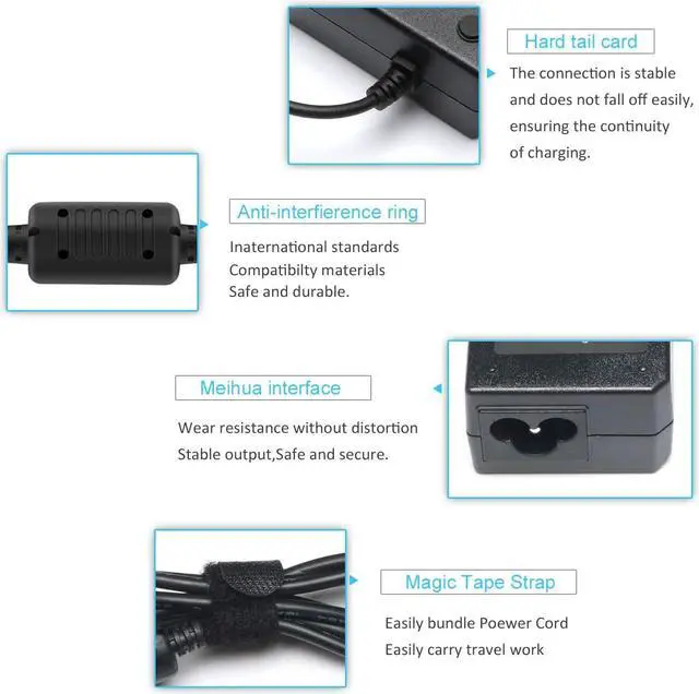 Alt view image 4 of 7 - New 170W 20V Power AC Charger Replace for Lenovo Thinkpad E440 E450 E555 P50 P51 P70 W540 W541 Yoga 15 45N0487 4X20E50574 ADL170NLC2A Laptop