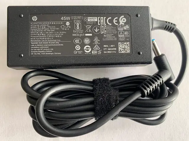 Alt view image 3 of 6 - Original Replacement for HP 45W Blue Tip AC Adapter for HP Pavilion 11 13 15;HP elitebook Folio 1040 g1;HP Stream 13 11 14;HP Spectre ultrabook 13, 741727-001, L25296-001, PA-1450-20HL, TPN-LA15.