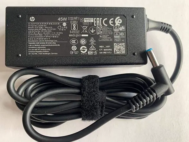 Alt view image 5 of 6 - Original Replacement for HP 45W Blue Tip AC Adapter for HP Pavilion 11 13 15;HP elitebook Folio 1040 g1;HP Stream 13 11 14;HP Spectre ultrabook 13, 741727-001, L25296-001, PA-1450-20HL, TPN-LA15.