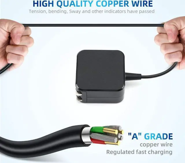 Alt view image 5 of 6 - 26W 12V 2.2A Laptop Adapter Charger PA-1250-98 for Samsung Chromebook 3 2 303C 500C 501C 503C XE500C13 XE303C12 XE501C13 XE500C12 XE503C12 XE503C32 W14-026N1A BA44-00322A Power Supply Cord