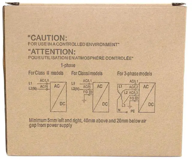 Alt view image 3 of 3 - NDR-480-24 480W 20A 24VDC Single Output AC to DC DIN Rail Power Supply (NDR Series Economical Model EMC EN55022 Class B)