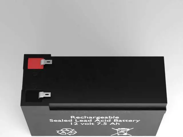 Alt view image 4 of 7 - RBC92-2U replacement 12V 7.5Ah SLA batteries - BatteryGuy brand equivalent (Rechargeable, High Rate) - Qty of 2
