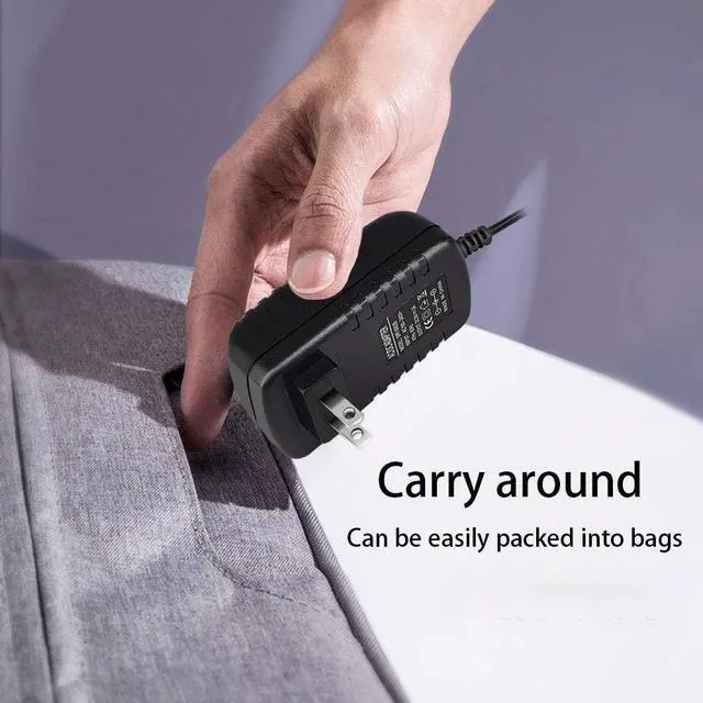 Alt view image 7 of 7 - 9 Volt 2A Power Adapter Supply 9V 2A 18 Watt LED Power Supply Transformer 2.5 X 5.5mm Plug Wall Adapter(Polarity: Inner + and Outer -)