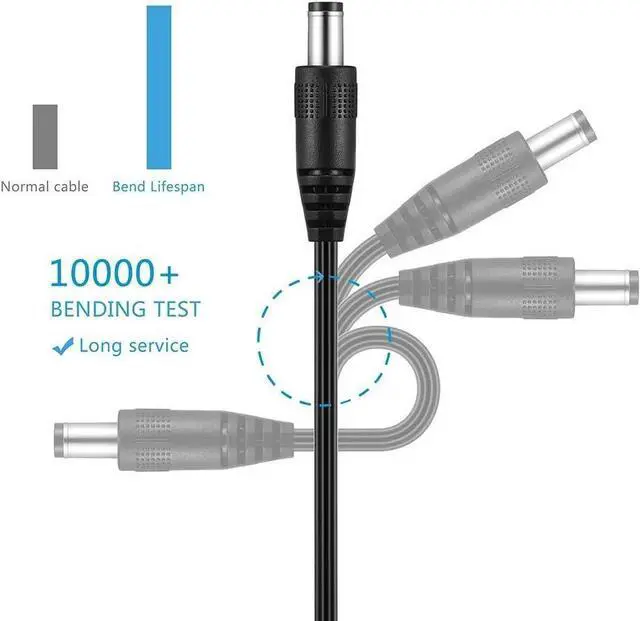 Alt view image 5 of 6 - 12V 1.5A/2A AC Adapter Power Supply Compatible WD Western Digital My Book Essential External Hard Drive HDD Charger Cord-6.6 Ft