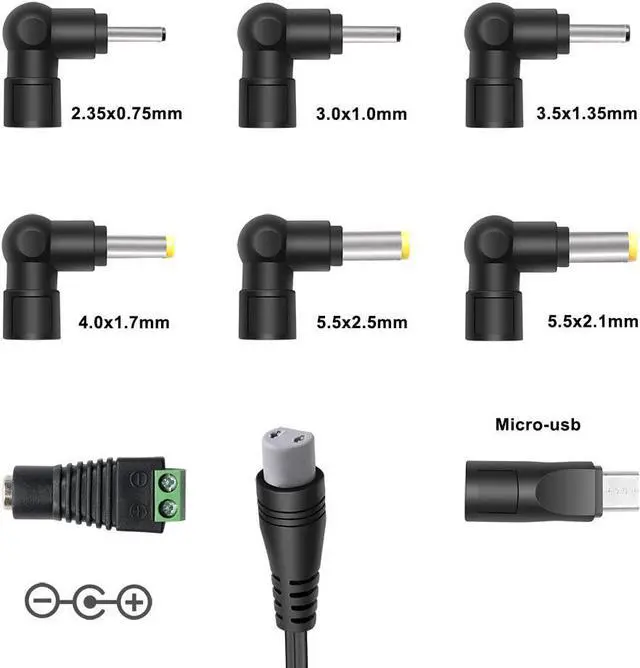 Alt view image 5 of 7 - POWSEED 45W 5V 6V 7.5V 9V 12V 13.5V 15V Universal AC Adapter for Household Electronics Routers CCTV IP Cameras Speaker USB Hub Tablet LED Strips, Multi Voltage Charger Supply Cord 1A 2A 3A