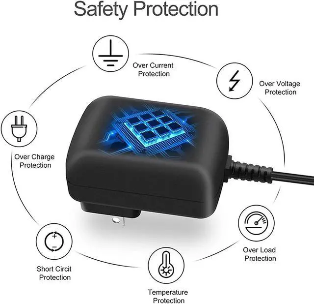 Alt view image 7 of 7 - 16V 2A 1.5A AC Adapter Power Supply 32W 10 Tips Power Cord with UL Listed Charger Replacement for Webcams Monitors Scanners Routers LED Lights
