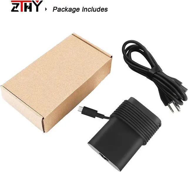 Alt view image 7 of 7 - New 45W USB-C Type C AC Adapter Laptop Charger Replacement for Dell XPS 12 13 9360 9365 9370 9300 9380 9310 2-in-1 Latitude 7200 7210 7370 5175 5285 5290 Chromebook 3100 3400 2in1 LA45NM150 Power