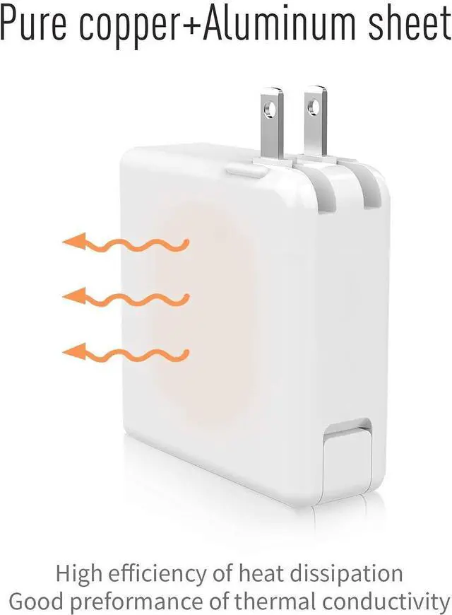 Alt view image 6 of 6 - Mac Book Air Charger Replacement for AC 45W Power T-tip Shape Connector Power Adapter for 11 inch and 13 inch (Between 2012-2017)