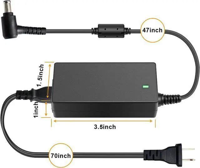 Alt view image 2 of 7 - 19.5V 4.7A AC Adapter Charger Power Supply for Sony Vaio VGP-AC19V37 VGP-AC19V10 VGP-AC19V12 VGP-AC19V19 VGP-AC19V61 VGP-AC19V33 VGP-AC19V26 VGP-AC19V20 VGP-AC19V48 PCG-3J1L PCG-7Y2L PCG-7192L KDL-40