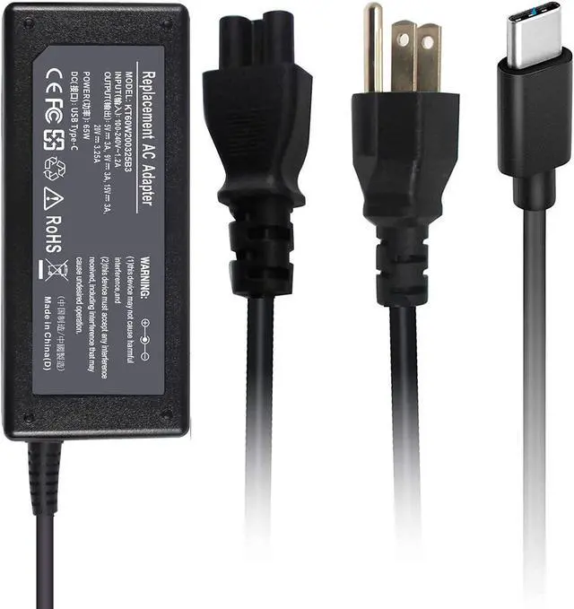 Alt view image 4 of 7 - 65W Type C Charger Adapter for Samsung Galaxy Book Pro 360 NP950QDB NP930QDB NP935QDC Galaxy Book Pro NP950XDB NP930XDB 15.613.3 Galaxy Book NP750TDA-XD2US USB C Laptop Power Charging Cord Supply.