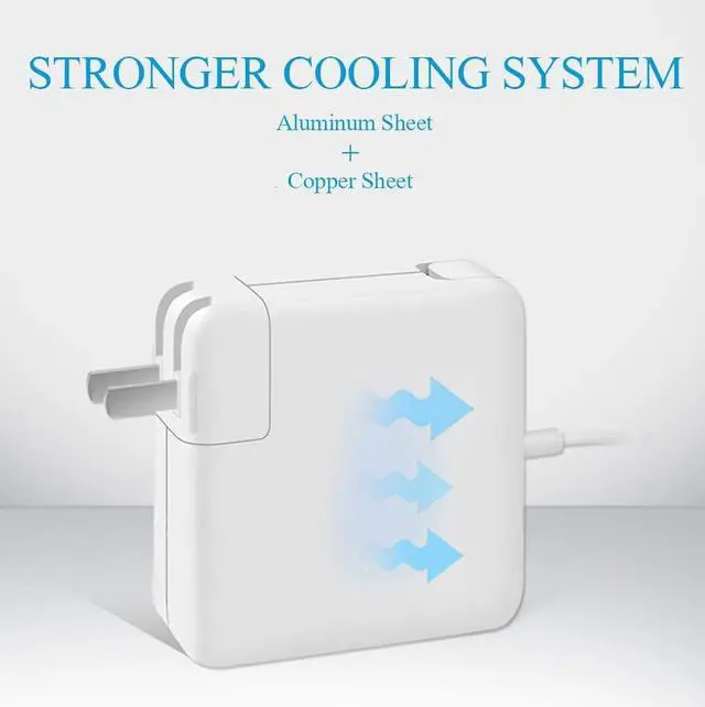 Alt view image 3 of 6 - Mac Book Pro Charger, AC 85w Power T-Tip Adapter Universal Charger Replacement Cord for Mac Book Pro 17/15/13 Inch (Made After Mid 2012)