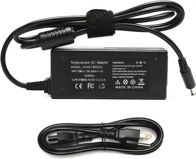 Main image of 45W Laptop AC Adapter Replacement for DELL Inspiron 13 7000 Charger Inspiron 7352 7359 7368 7370 7375 7378 7386 7390 5368 Inspiron 15 5551 5552 5555 5558 5559 7568 Power Supply Cord Plug
