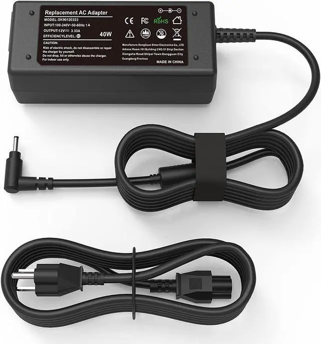 Main image of 40W AC Adapter Charger for Samsung 11.6-inch Chromebook 2 3 XE500C13 XE303C12 XE500C12 PA-1250-98 BA44-00322A 303C 500C 503C XE303C12-A01US XE500C13-K03US XE500C13-K02US Laptop Power Supply Cord