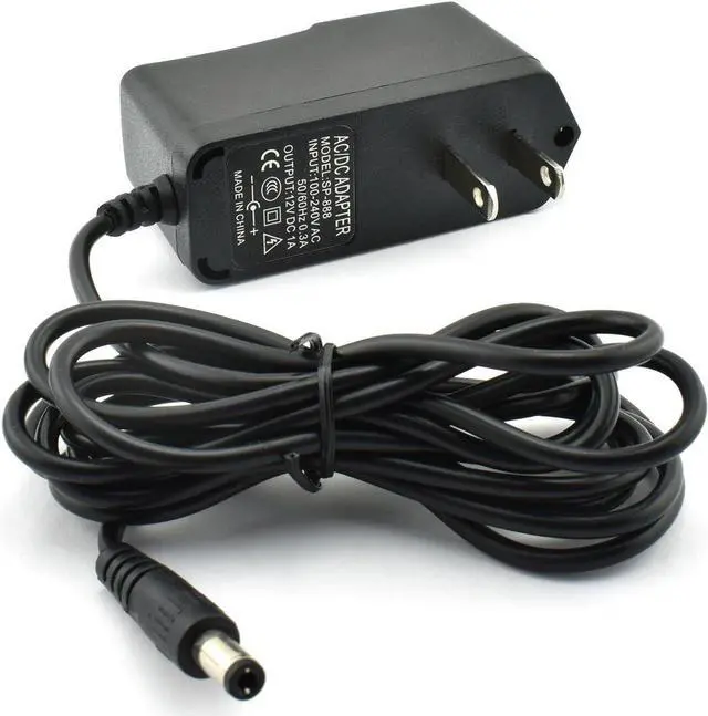 Alt view image 2 of 2 - 12V 1A 12W AC/DC Power Adapter AC 110-240V to DC 12V 1000MA Power Supply Converter 2m Wire DC 5.5x2.5/2.1mm Charger for Router STB LED Security Camera
