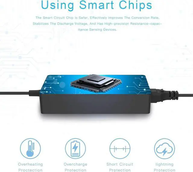 Alt view image 4 of 6 - 180W AC Charger Fit for MSI GS65 GS63 GS63VR GS75 GS66 GS70 GT70 GT60 GF63 GV62 GL62 GL62M GV72 GE72 GE60 GE62 GE70 GS60 GS73 GP70 GP60 GP72 GP62 GL72 WS65 GX60 Laptop Power Supply Adapter Cord