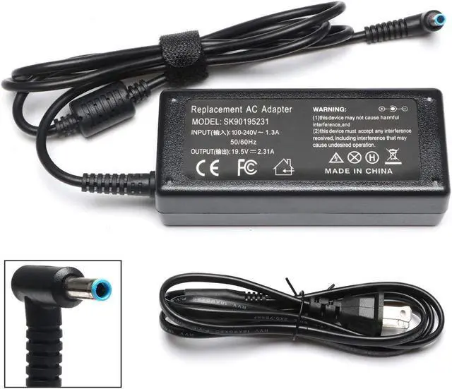 Main image of 45W Laptop Charger for HP 14 inch Laptop 14-DK 14-DQ 14-DF 14-DH 14-DS 14-AC 14-AK 14-AL 14-BA Series 14-DF0023CL 14-DF0018WM 14-DK0731MS 14-DK1025WM 14-DS0040NR 14-DK1022wm Power Adapter