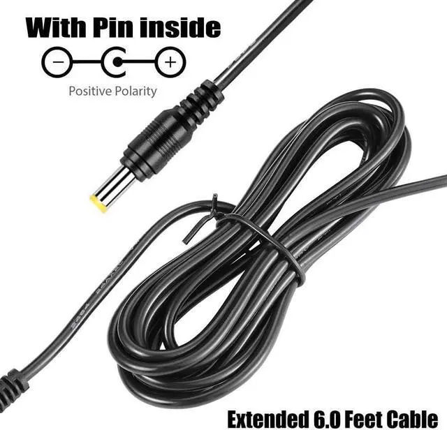 Alt view image 6 of 6 - Universal 12V Power Cord for  Blu-Ray DVD Player AC Adapter for  BDP-S5200 BDP-S3200 BDP-S6700 BDP-S3500 BDP-S5700 Blu-Ray DVD Player.Replacement for  AC-M1208/M1210/M1215UC AC Adapter