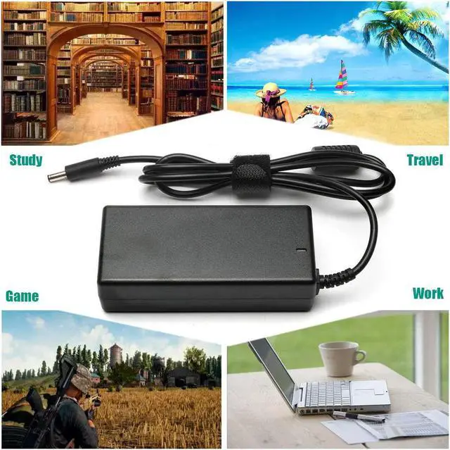 Alt view image 7 of 7 - 65W AC Adapter Charger Replacement for Dell Inspiron 15 3000 Charger 3552 3558 3576 3580 5551 5557 5558 5559 5566 5567 5568 5570 5582 5583 5584 7537 7560 7570 7572 7573 7579 7580 Laptop Power Cord