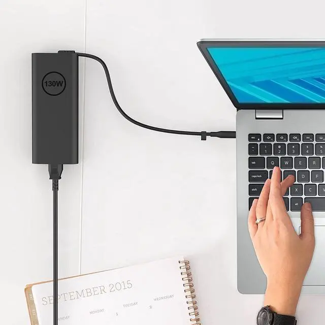 Alt view image 6 of 7 - 130W AC Adapter Laptop Charger for Dell XPS 15 7590 9530 9550 9560 9570 Inspiron 7347 7348 7459 Precision M3800 M2800 5510 5520 5530 5540 HA130PM130 0V363H DA130PM130 06TTY6 0RN7NW Power Supply Cord