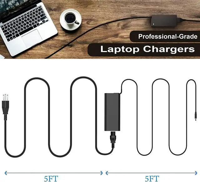 Alt view image 5 of 6 - 130W USB C Type C Adapter Laptop Charger Compatible with Dell XPS 15 2in1 9575 Precision 5530 2in1 5550 5750 3560 3550 3551 Latitude 7410 7310 7210 9410 9510 9575 5420 5520 5510 Power Supply Cord