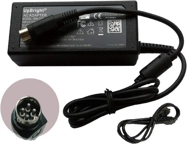 Alt view image 2 of 5 - UpBright 4-Pin DIN 19.5V 6.15A 120W AC/DC Adapter for Targus ACP71USZ Item 50 Reg ACP71 USB 3.0 Dual Video Docking Station Super Speed DualVideo Dock 4-Prong Power Supply Cord Charger PSU(NOT 3-Pin)
