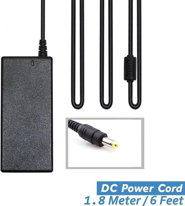 Alt view image 4 of 6 - Replacement for Acer Monitor Power Cord R221Q R240HY SB220Q G277 R271 S242HL S231HL S230HL S202HL S240HL S271HL S220HQL S201HL S211HL / G226HQL G236HL G246HL G276HL G247HL G257HU Laptop Charger