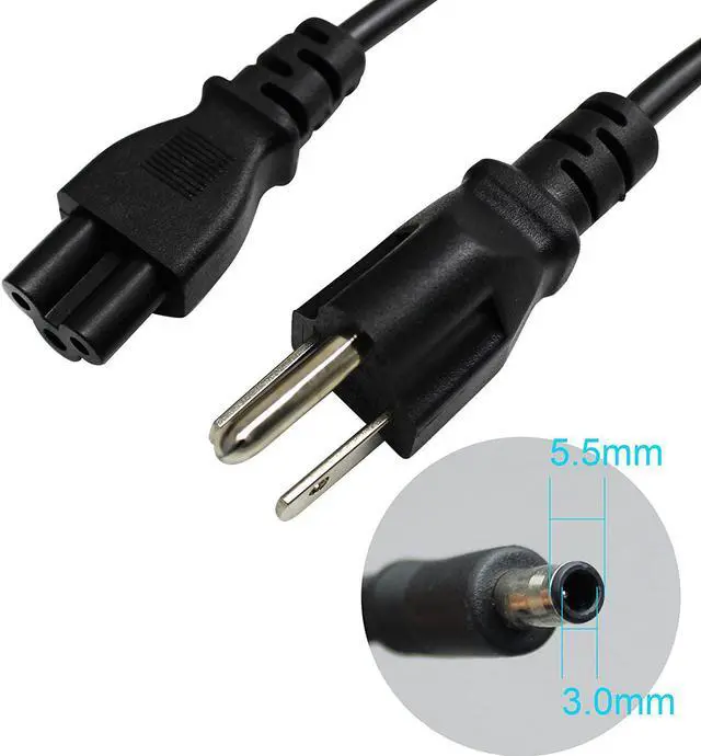 Alt view image 3 of 7 - LNOCCIY 19V 3.15A 60W AC Adapter AD-6019 Charger for Samsung Np200a5b Np300e5a Np305e5a Np365e5c RV515 RV520 R530 R540 R580 R440 R480 QX410 Q430 AD-6019R 0335A1960 CPA09-004A Power Supply Cord