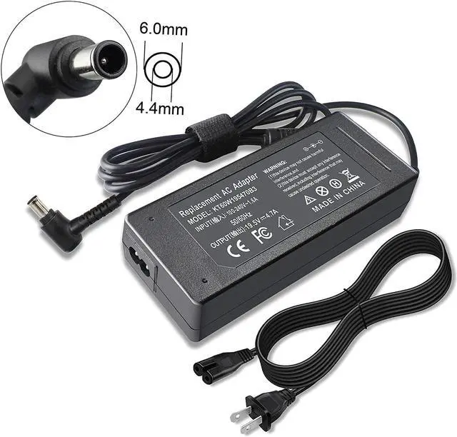 Alt view image 2 of 7 - LNOCCIY 19.5V 4.7A AC Adapter Charger Power Supply for Sony VAIO VGP-AC19V37 VGP-AC19V10 VGP-AC19V12 VGP-AC19V19 VGP-AC19V61 VGP-AC19V33 VGP-AC19V26 PCG-3J1L PCG-7Y2L PCG-7192L PCG-91311L VPCF236FM