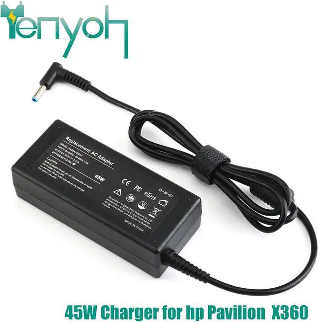 Alt view image 2 of 7 - 45W AC Adapter Laptop Charger Compatible for HP Pavilion X360 Charger m3-u103dx m3-u001dx 11-n010dx 13-a010dx 13-a110dx 13-s128nr 14m-ba013dx 15-br095ms Notebook Convertible PC Power Supply Cord