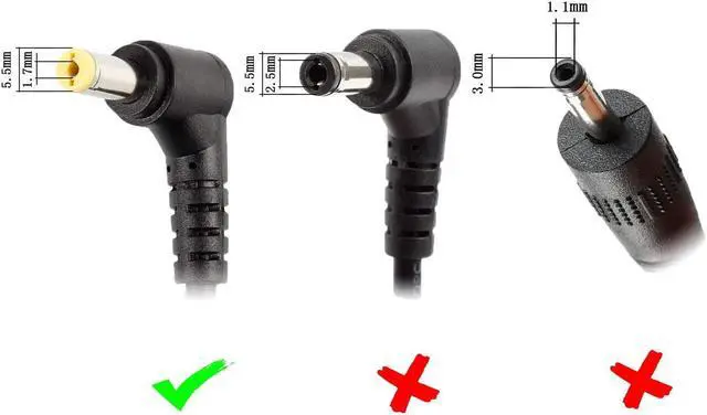 Alt view image 4 of 7 - DTK 19V 2.37A 45W for Acer AC Adapter Laptop Computer Monitor Charger Notebook PC Power Cord Supply Source Plug Connector Size: 5.5x1.7mm (NOT fit 3.0x1.1mm)