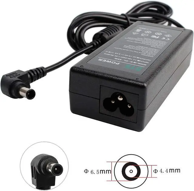 Alt view image 3 of 6 - DTK 19.5V 3.3A 65W for Sony Ac Adapter Laptop Computer Charger/Notebook Pc Supply Power Source Connector Size: 6.5X4.4mm