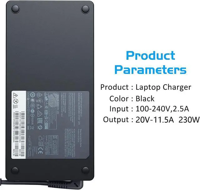 Alt view image 7 of 7 - 230W AC Adapter Charger Fit for Lenovo Legion Thinkpad Laptop Y545 Y540 Y740 Y730 Y7000 Y920 Y910 Y900 Thinkpad P73 P72 P71 P70 P53 P52 P51 P50, ADL230NLC3A ADL230NDC3A Lenovo 230w Laptop Charger
