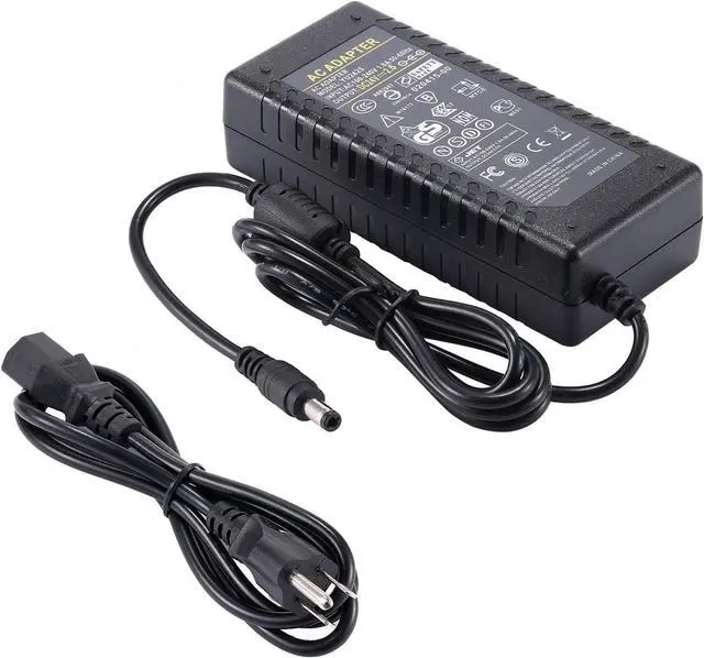 Main image of 24V 2.5A Power Supply - AC DC 24V 2.5A Power Adapter AC/DC 60W Transformers Cord 5.5 x 2.5mm DC Plug Jack Connector 2.4A Compatible with 24Volt 0-2.5 Amp / 0-2500mA