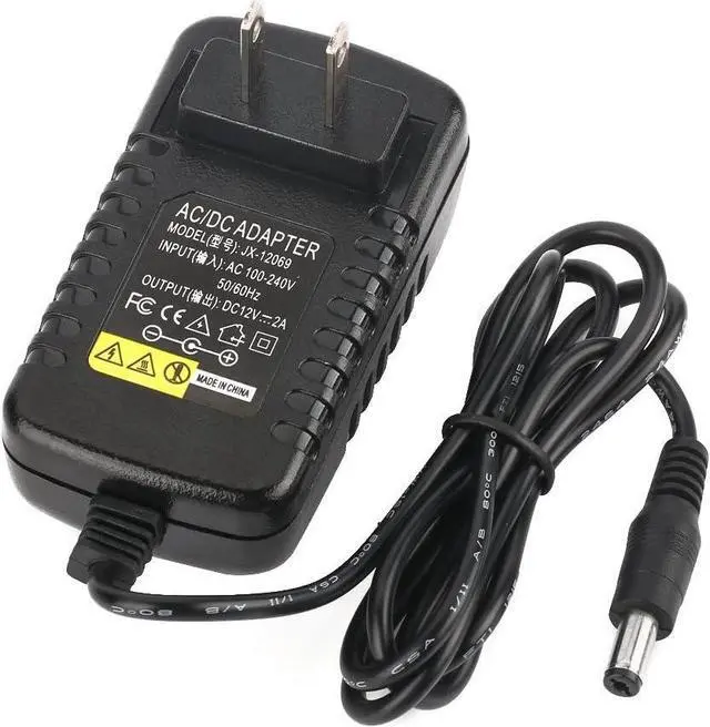 Alt view image 2 of 7 - AC Adapter, YIFENG 12V / 2A AC DC Switching Power Supply Adapter(Input 100-240V, Output 12V 2A) with DC Connector Gift