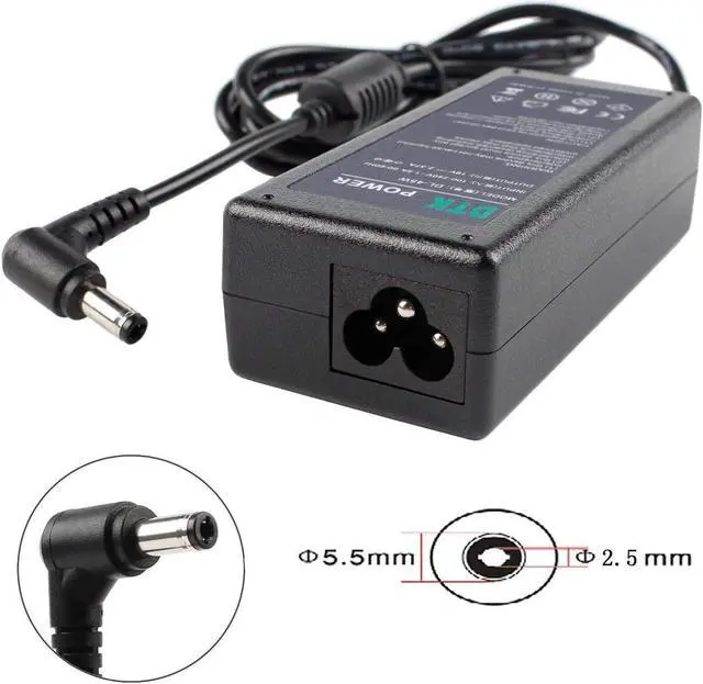 Alt view image 2 of 7 - Dtk 19V 2.37A 45W for ASUS Ac Adapter Laptop Computer Charger Notebook PC Power Cord Supply Source Plug Note:Connector Size: 5.5 x 2.5mm (Not fit 4.0x1.35mm)