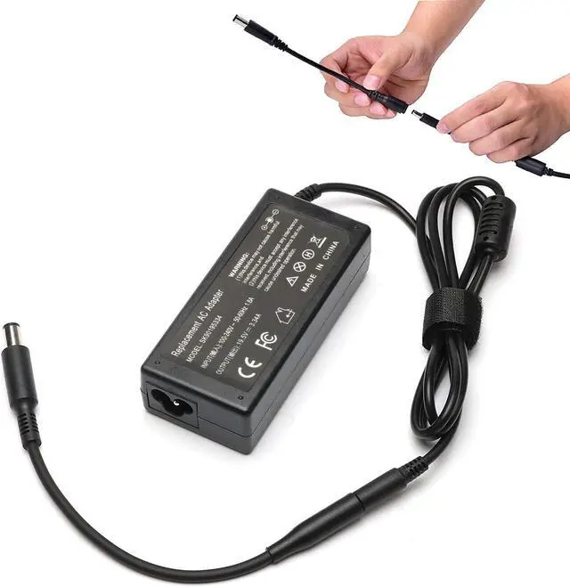 Alt view image 6 of 6 - 65W AC Charger for  Inspiron 15-7000 15-5000 15-3000 17-7000 17-5000 17-3000 13-7000 11-3000 2 in 1 Series 3558 3181 5100 5535 5555 5558 5559 5567 XPS 9350 9360 la65ns2-01 Charger Laptop Power