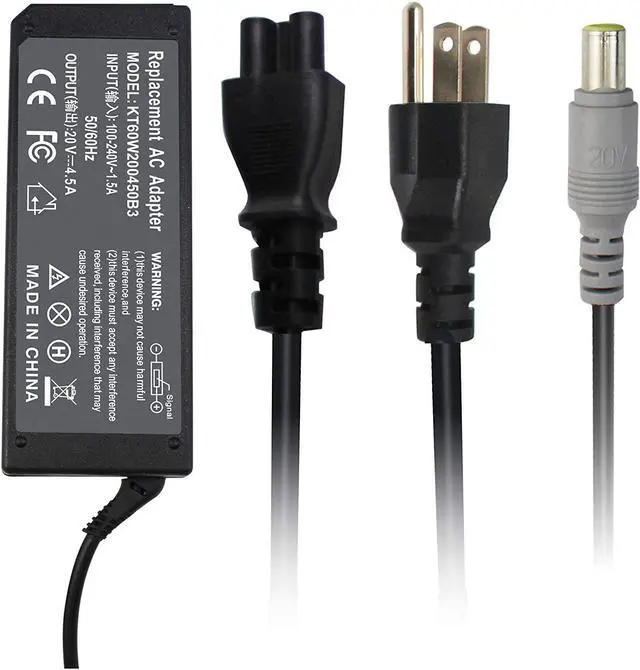 Alt view image 3 of 6 - Shareway 90W 65W Replacement Power Supply for Lenovo Thinkpad T400 T410 T420 T430 T430u W500 Twist S230u 42T4422 42T4423 40Y7657 40Y7699 [7.9mm5.5mm]