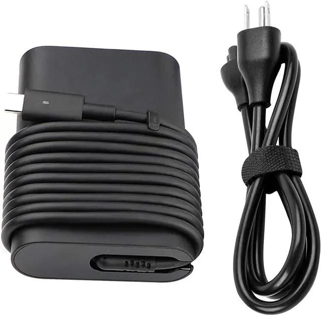 Main image of New 65W USB Type-C AC Charger for Dell XPS 12 9250,XPS 13 9350 9360 9365 9370 9380, LA65NM170 HA65NM170,02YK0F Laptop Power Supply Adapter Cord
