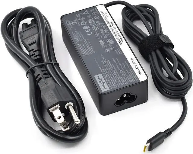 Alt view image 2 of 7 - 65W 20V 3.25A Type-C USB-C Charger AC Replacement Power Adapter ADLX65YLC3A for Lenovo Thinkpad X1 Tablet, IBM Yoga 5, Lenovo Miix 720, Lenovo Yoga 910, Lenovo Yoga 720 13" 65W Laptop Charger