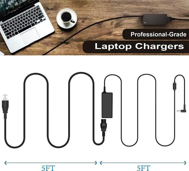 Alt view image 6 of 7 - 90W 19.5V 4.62A Blue Tip AC Adapter Laptop Charger for hp 90w ac Adapterhp Envy Charger Cord, hp Envy touchsmart 17 Charger, hp Travel Adapter 90w,hp 90w Smart ac Adapter,90w hp Spectre Power Cord