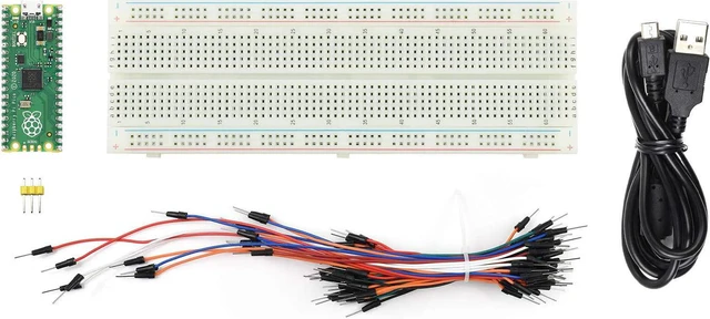 Main image of waveshare Compatible with Raspberry Pi Pico A Low-Cost High-Performance Microcontroller Board with Flexible Digital Interfaces Incorporates RP2040 Microcontroller Chip (with Starter-Kit)(5 Items)