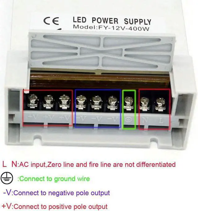 Alt view image 5 of 5 - Outdoor Rainproof Switching Power Supply 5A 10A 15A 20A 30A 12V Regulated DC Power Supply 60W 100W 120W 150W 200W 250W 350W 400W (Output Voltage : DC 12V, Power : 150W)