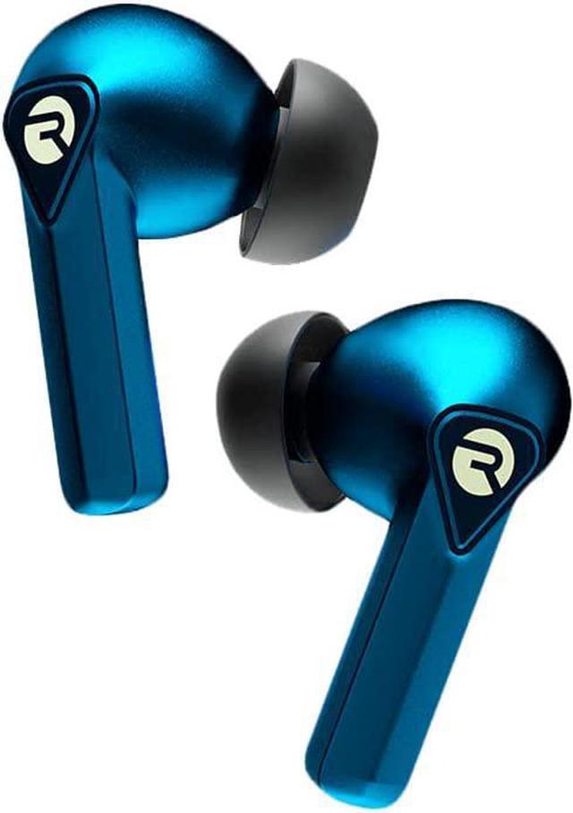 Alt view image 2 of 7 - Raycon The Gaming Bluetooth True Wireless Earbuds with Built in Mic, Low Latency, 31 Hours of Battery, Charging Case with Talk, Text, and Play, Bluetooth 5.0 (Cyber Blue)
