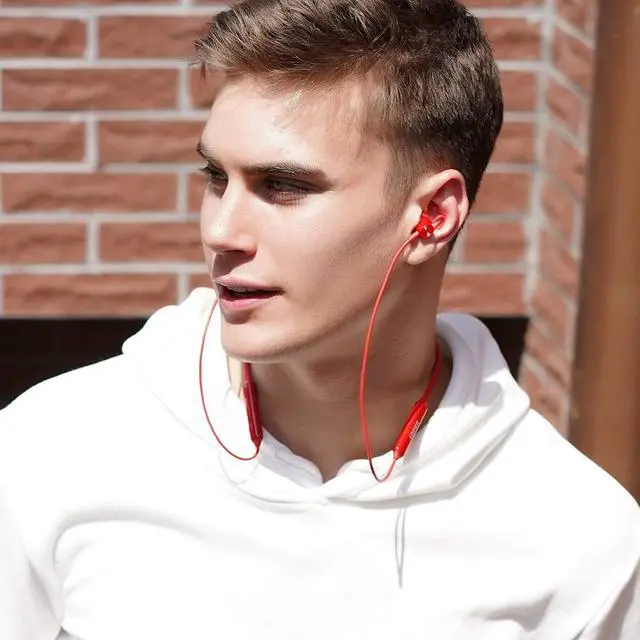 Alt view image 5 of 6 - Edifier W200BT Bluetooth Headphones, 7 Hours Playback Bluetooth 5.0 Wireless Sports Earphones, IPX5 Sweat and Water Resistant, CVC Noise Cancelling mic, Black