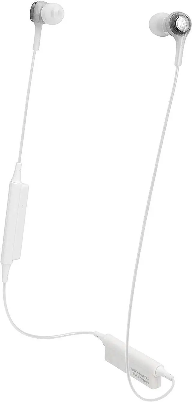 Main image of Audio-Technica ATH-CK200BT Bluetooth Wireless In-Ear Headphones with In-Line Mic & Control, White