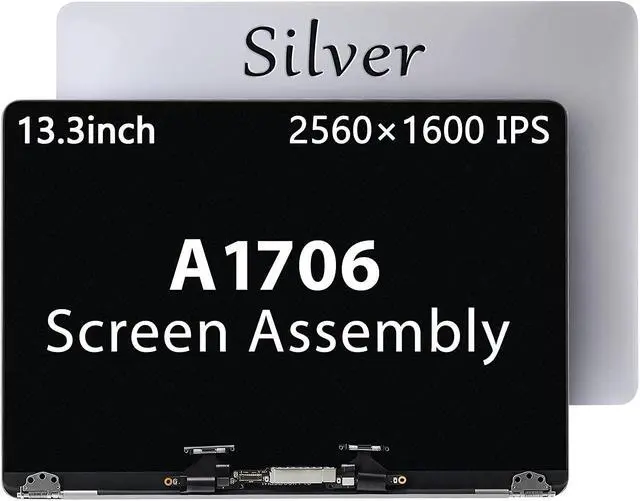 Main image of Replacement for MacBook Pro Retina A1706 A1708 LCD Screen Assembly Replacement Late 2016 Mid 2017 EMC 3071 3163 MPDL2/A MPXV2LL/A (Silver)